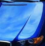 Blaue Lackierung